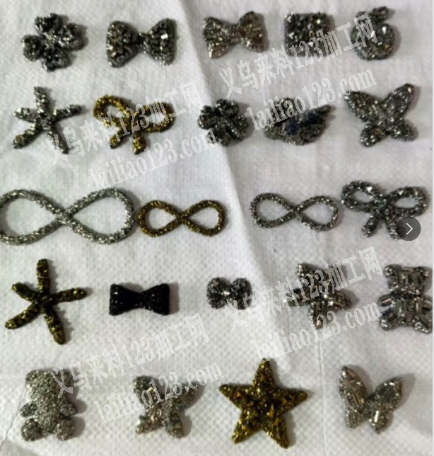 【推荐饰品配件】厂家直销[强]砂糖效果配件[强]胶网钻蝴蝶结