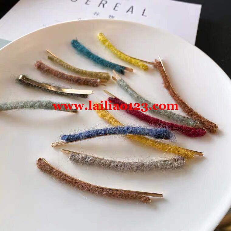如图发夹缠毛线手工活外发：寻找会做的加工