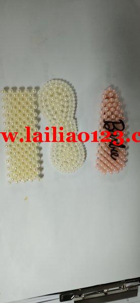 塑料珍珠夹子订单，尺寸7.5厘米：如图，