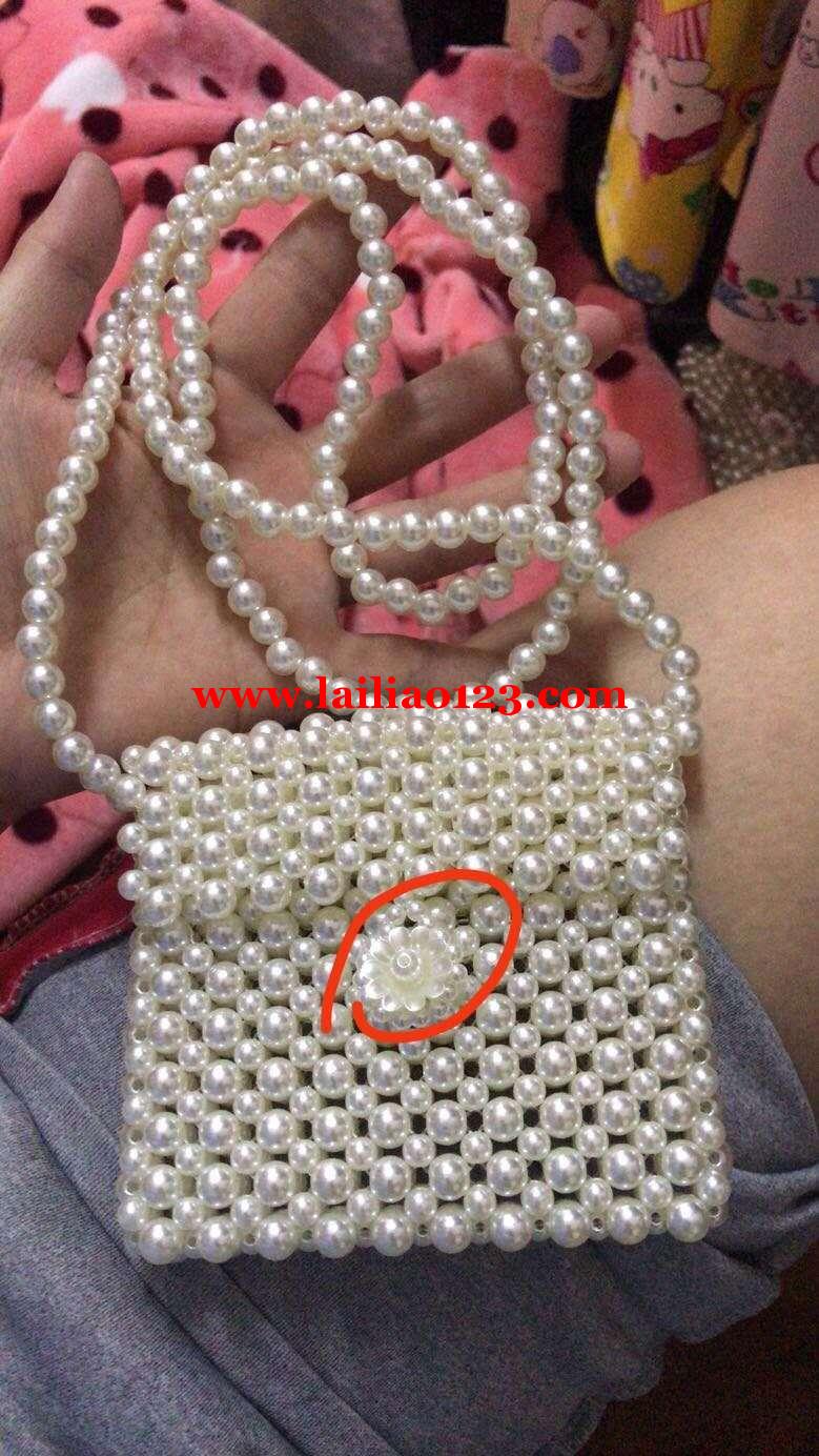 串珠子编织包包加工活外发，如图，寻找这种