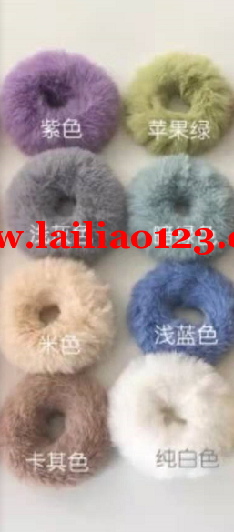 大量毛绒发圈订单，寻找工厂，如图，