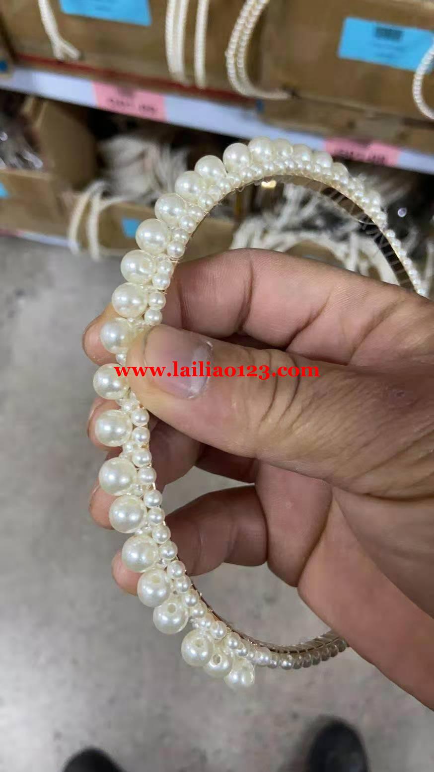 手工活外发加工，如图片珍珠头扣寻找加工厂