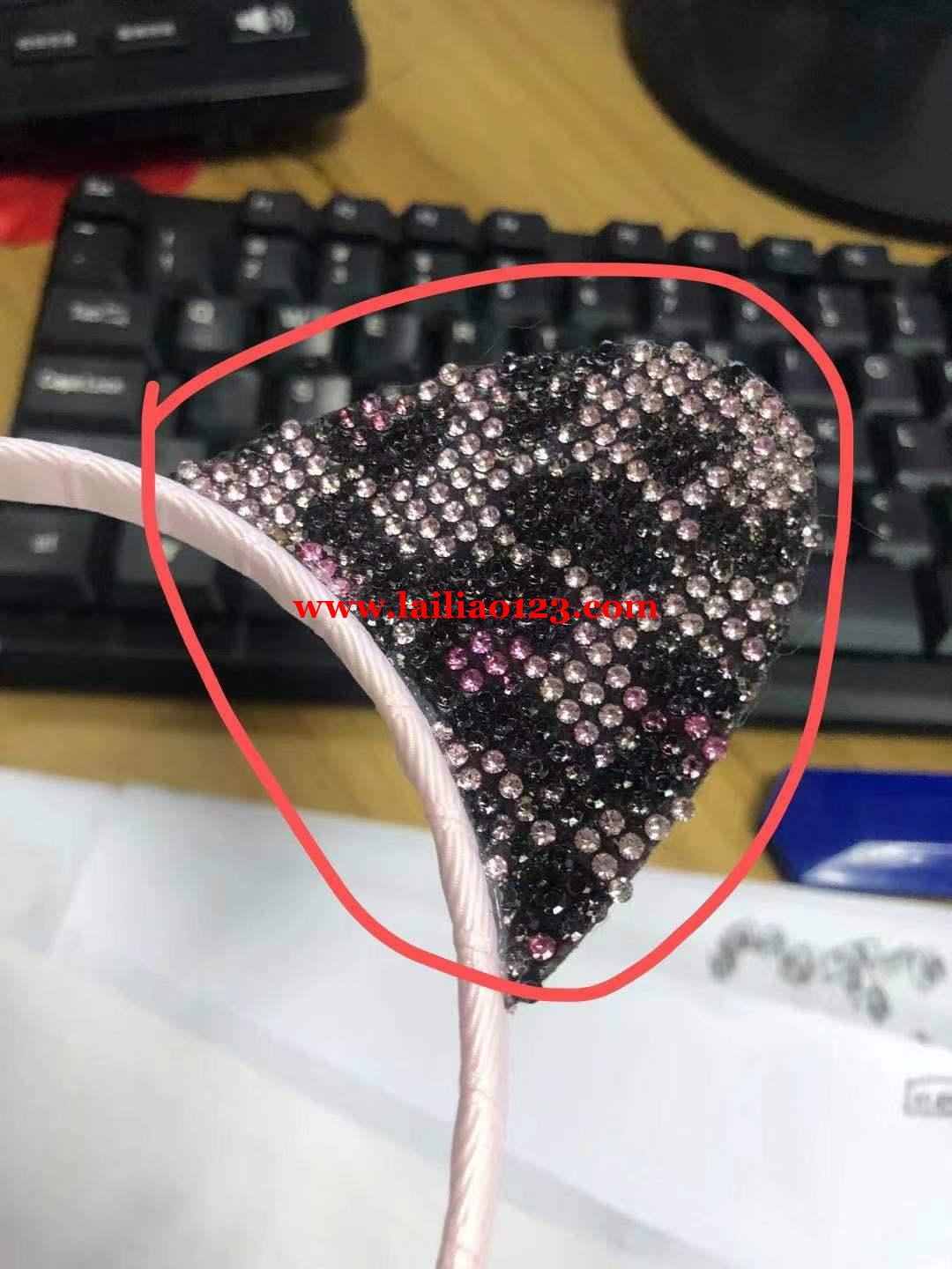 如图，毛毡布烫钻订单外发，找毛毡布烫钻工
