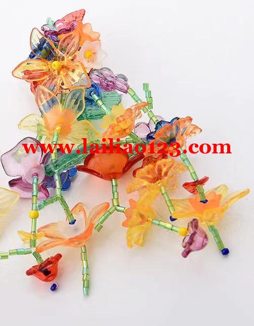串珠子串配件手工活，如图，花环类型的，一