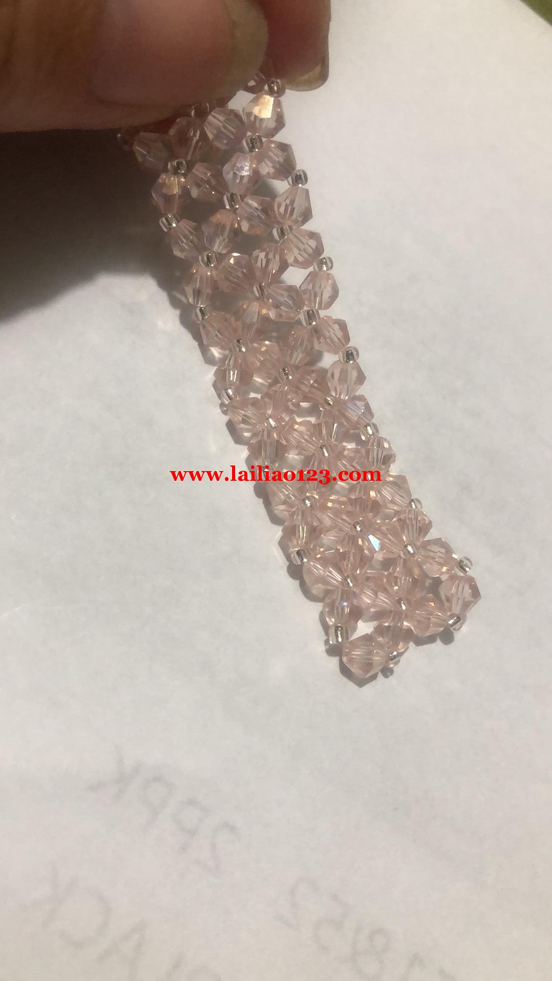 大量手工活订单，找专业做，编织玻璃珠发箍