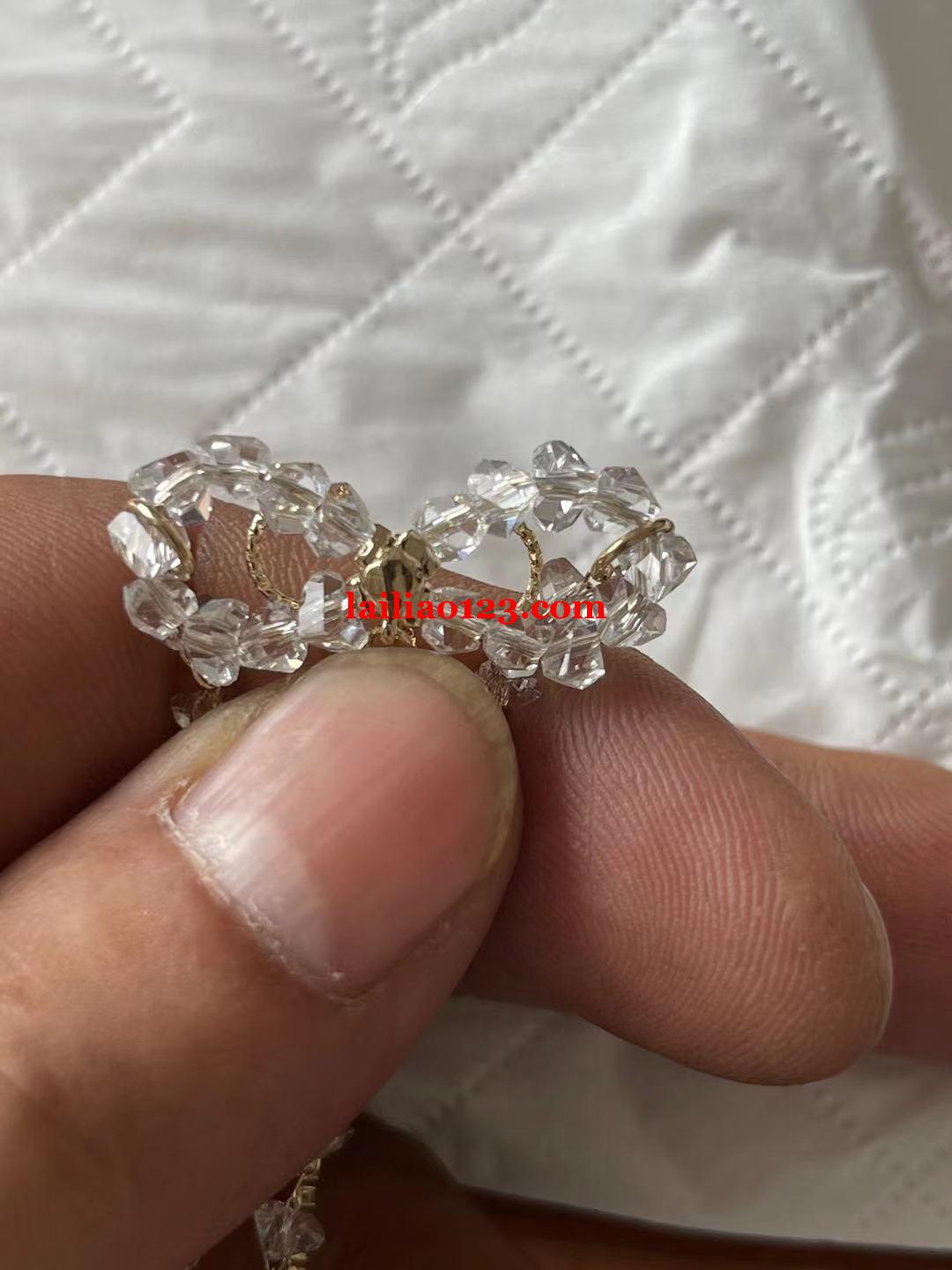 大量订单外发，请问谁家有这个水晶蝴蝶结