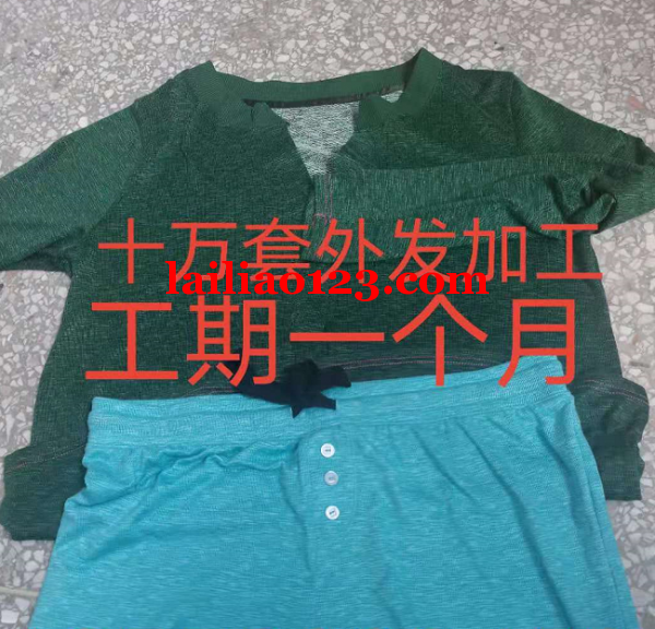 如图十万套外发加工，工期一个月，有可以做