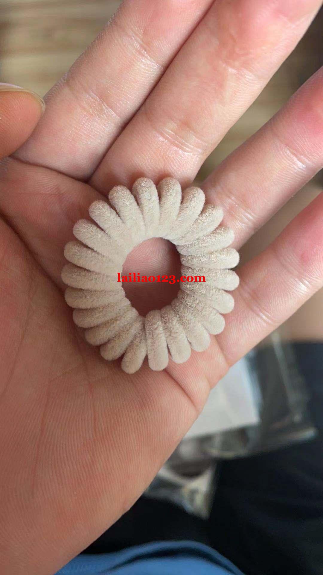 寻求能做植绒电话圈的厂家，数量30万，可