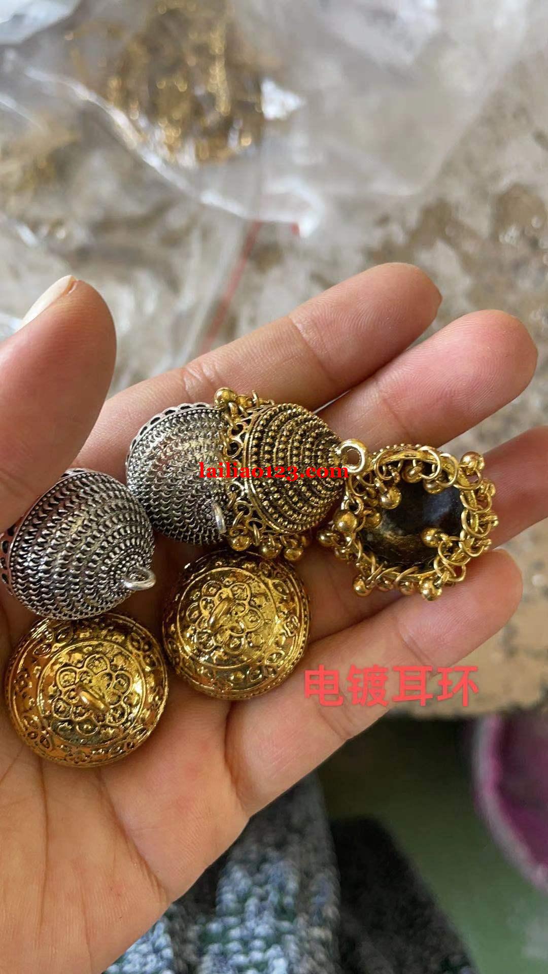 电镀外发订单，电镀古金古银KC金耳环电镀