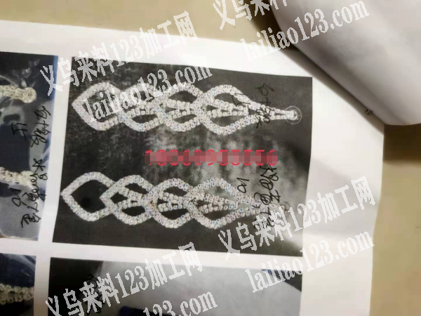 爪链耳环成品，或半成品订单外发，如图，寻