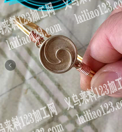 手工活外发，手工绕铜线,一边七圈,义乌周