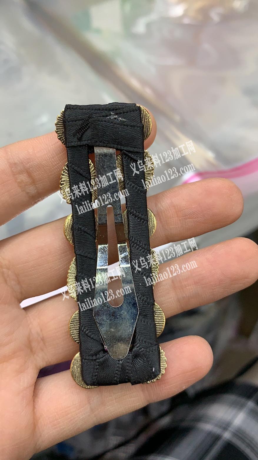 发夹订单外发，7公分bb夹包布的，有货请