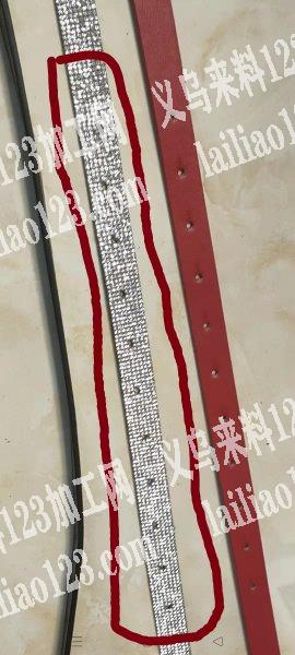 找工厂，能做中间这条烫钻的工厂，技术要好