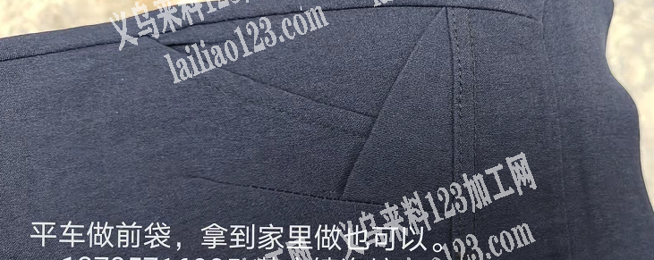 平车做前袋，拿到家里做也可以，有意的联系