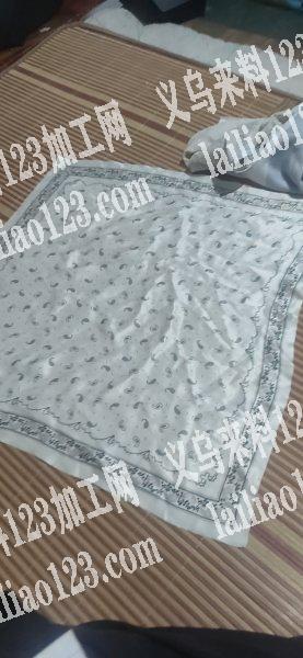 找能做这种丝巾的厂家一共7款，求义乌本地