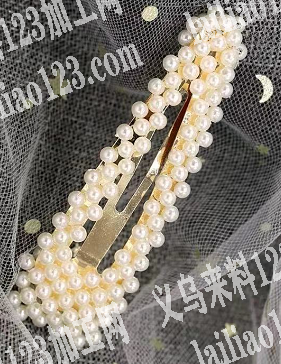 寻找手工串珠编珠的发夹成品，采购现货，有