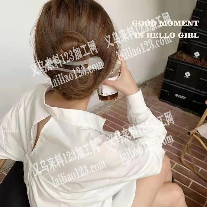 发夹外发。如图，做这个货直接工厂。直接工
