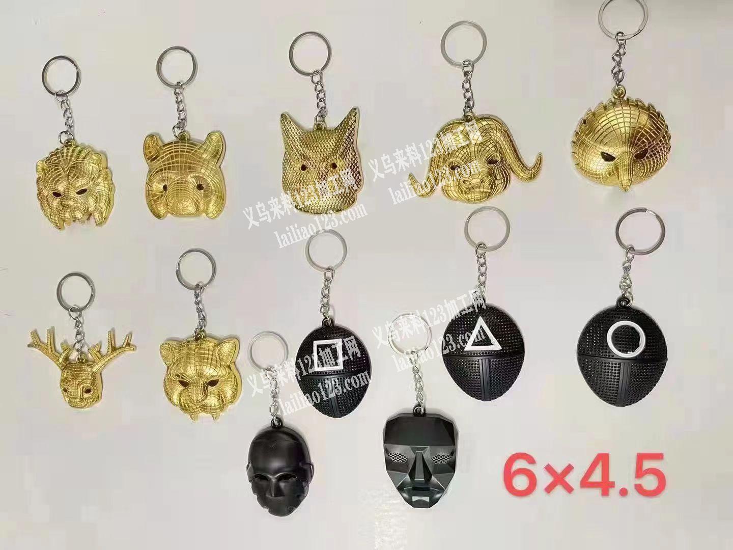 鱿鱼面具钥匙扣，找厂家，采购量大，有意者