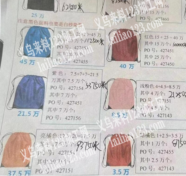 千万束口袋订单外发加工，发监狱去做，寻找