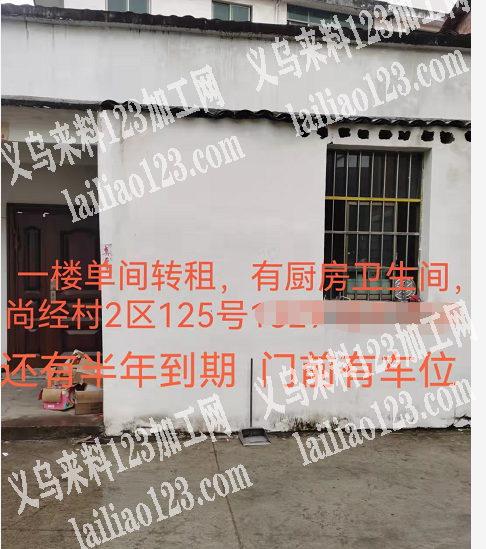 一楼单间转租，有厨房卫生间，尚经村，有意