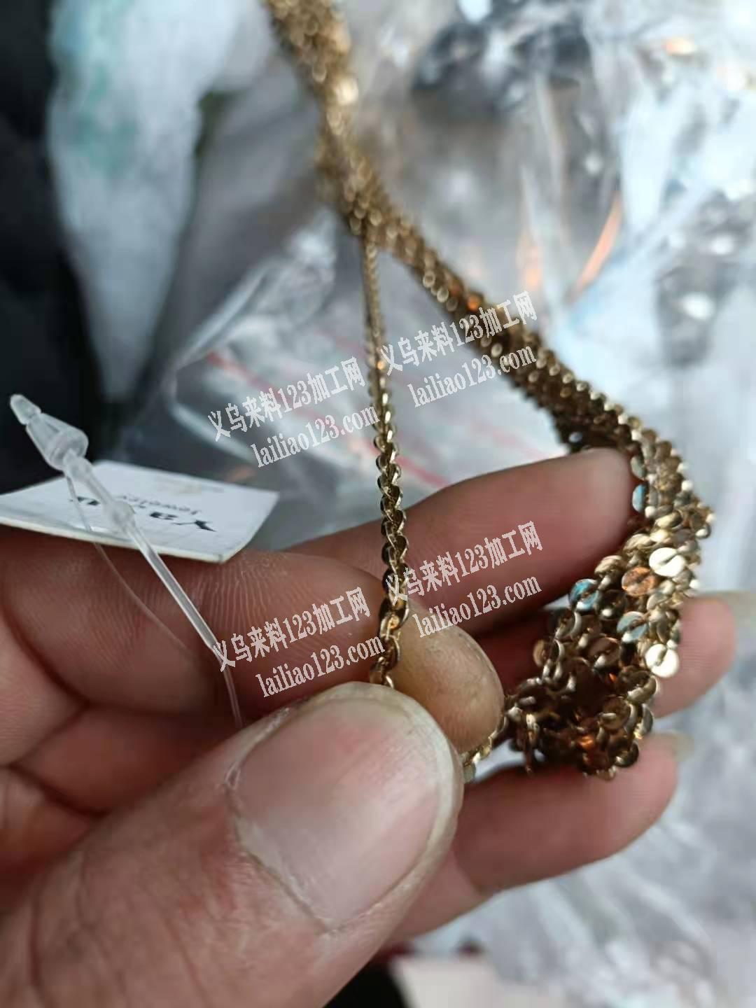 链条订单外发，如图，找3.0的珠啵铁链，