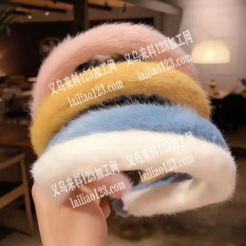 毛绒爆款头箍订单，寻找工厂，如图，
