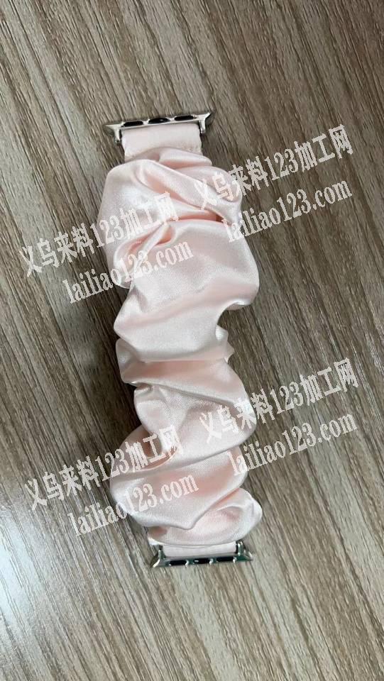 找能做苹果弹力手表带的工厂材质缎面雪纺北