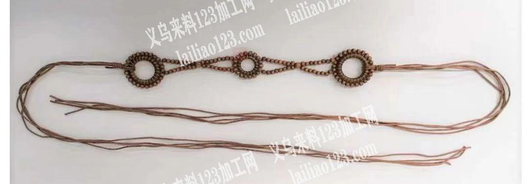 如图木珠腰带订单外发，附图片，。寻找能做