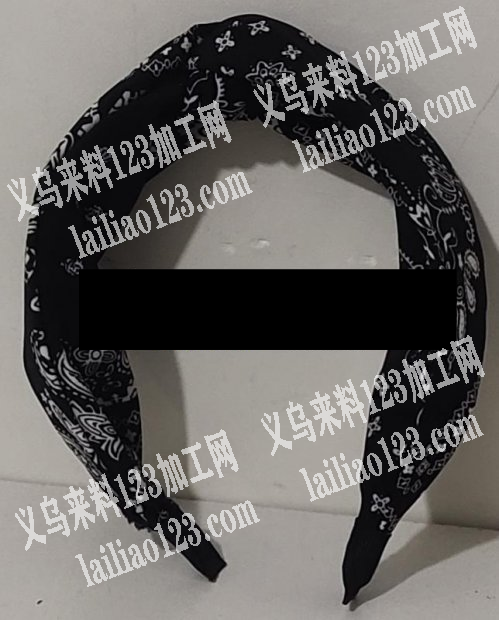 如图布艺交叉发箍外发加工，寻找加工厂，义