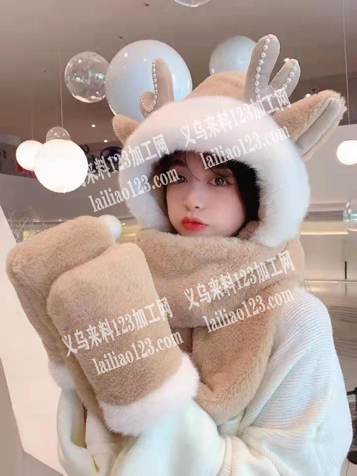 三件套网红爆款帽子订单外发，如图寻找工厂
