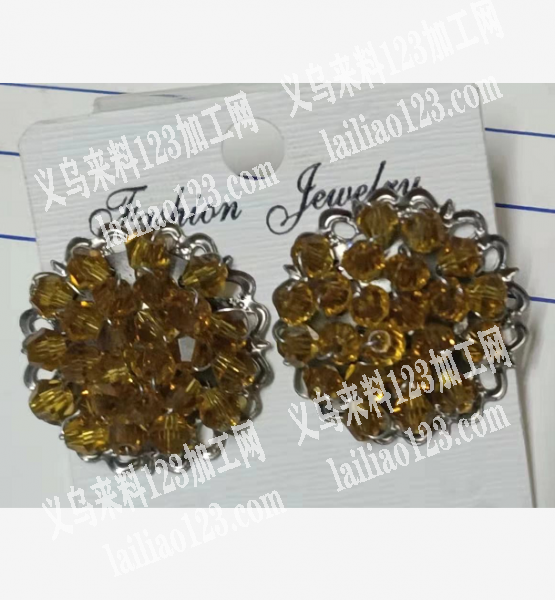 串珠子编织耳环手工活外发，发外地做，寻找