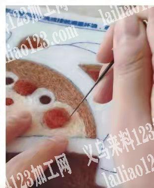 手工活外发，寻找会做图中这个戳戳绣的加工