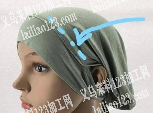 头巾外发加工，如图，有没有会做这款的？