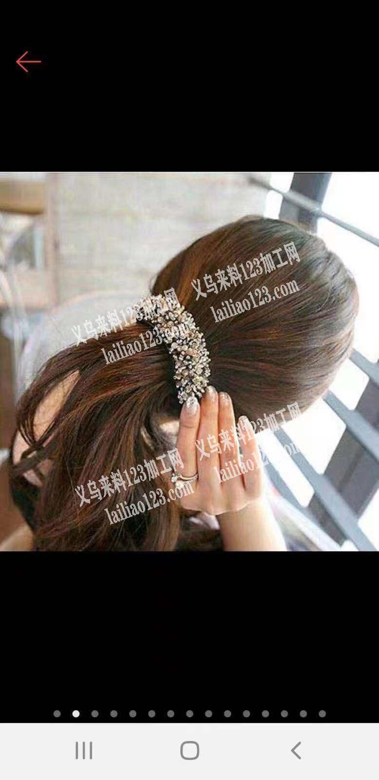 布艺钻饰发夹订单外发，如图，寻找产品工厂