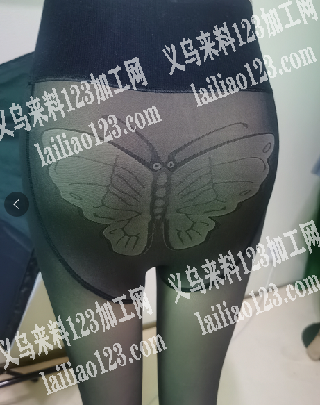 大量采购如图打底裤（蝴蝶图案丝袜打底裤）