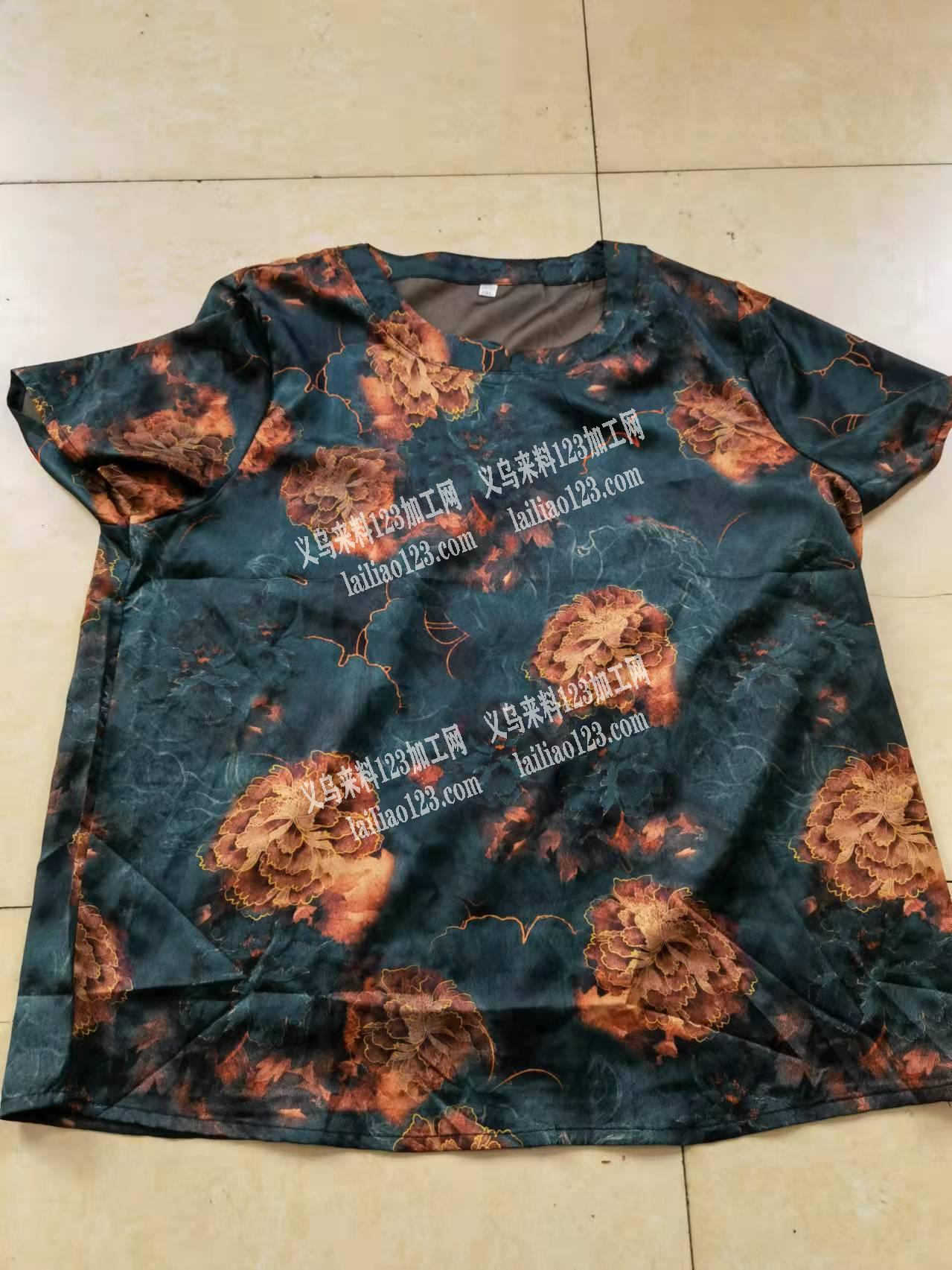 东阳丝绸短袖外发加工，5万件