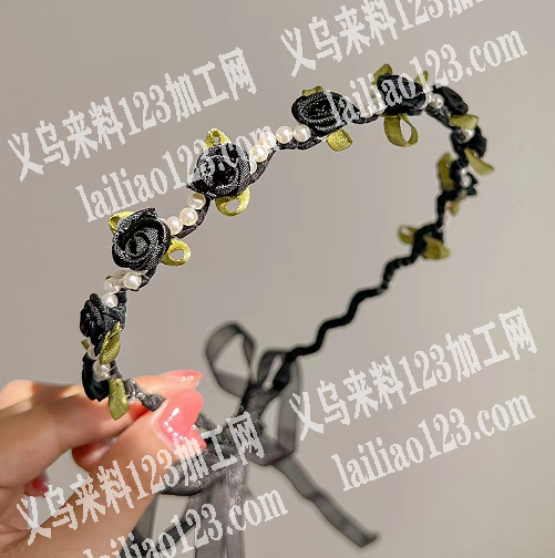 义乌周边会这种编织缠绕的发箍的工厂，请联