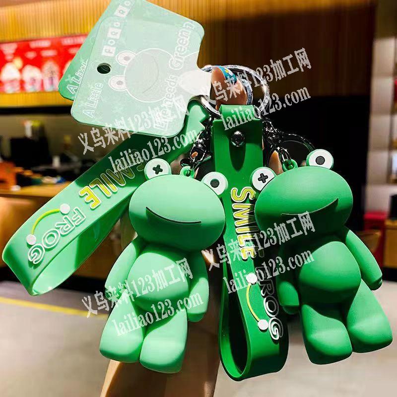爆款暴跳蛙硅胶挂件，寻找钥匙扣厂家，如图
