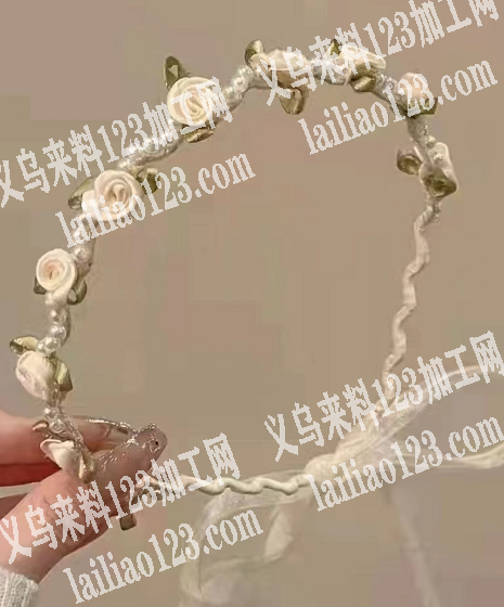 寻找如图手工花头箍，寻找工厂厂家，欢迎电