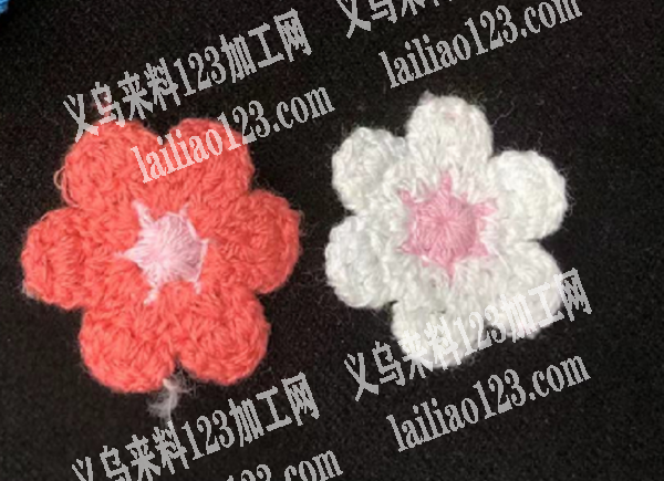 编织花朵手工订单外发，如图，机器做的，欢