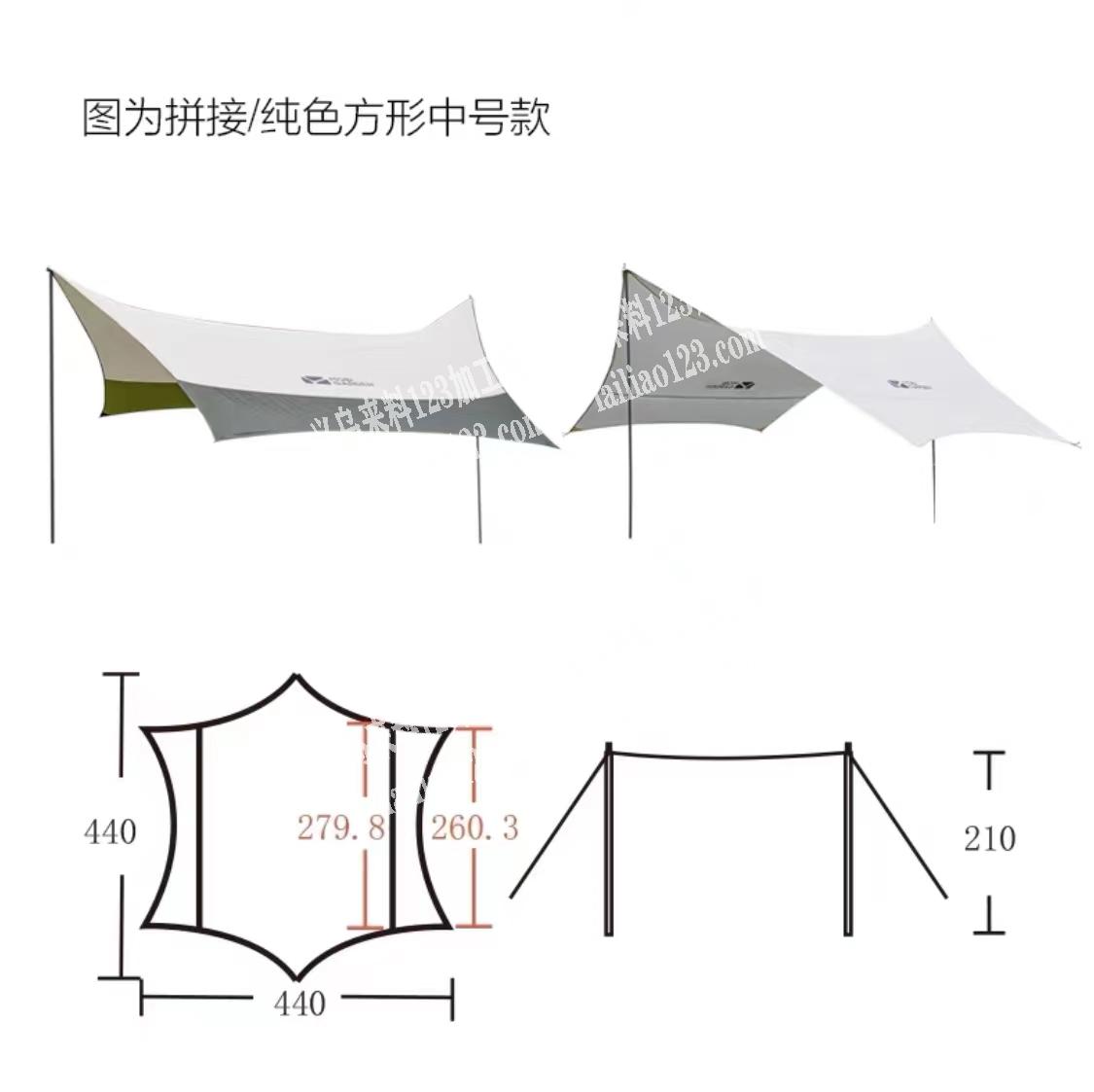 这种户外用品天幕寻找工厂，2万个左右