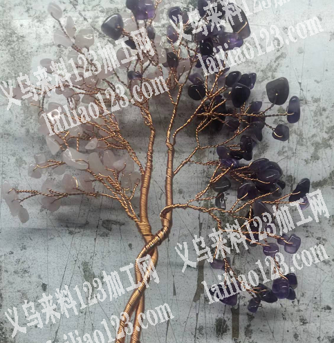 穿石头配件扭铜丝手工活外发，电话详谈