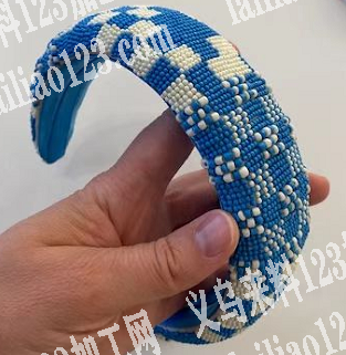 外贸公司寻找手工头箍工厂，如图，成品订单