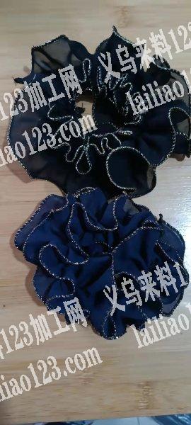 布艺发圈缝纫活外发加工，如图，找做过这个