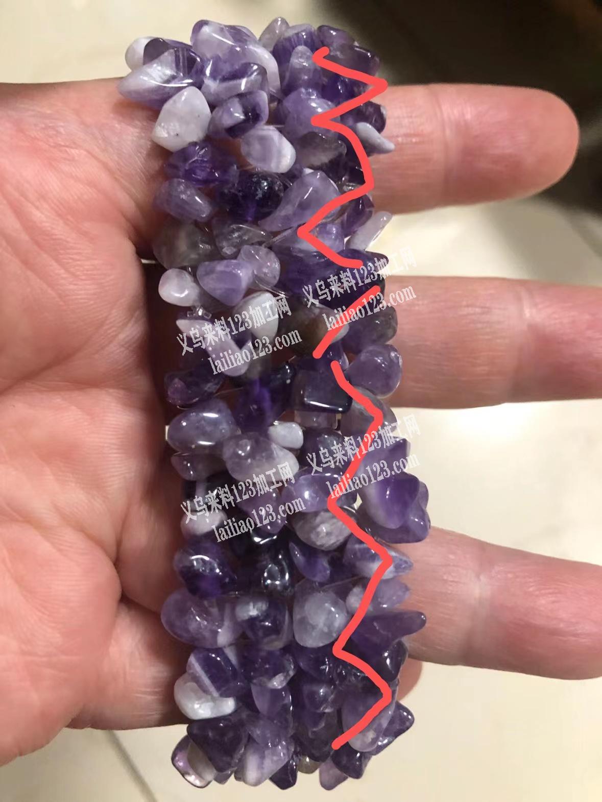 穿石头编织手链外发加工，如图，找专业做这