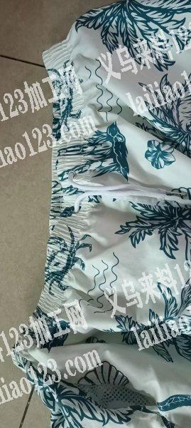 找加工厂沙滩裤拉腰三千条，长期合作，微信