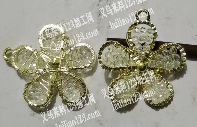手工铜丝绕水晶，做过的来，问价，没做过的