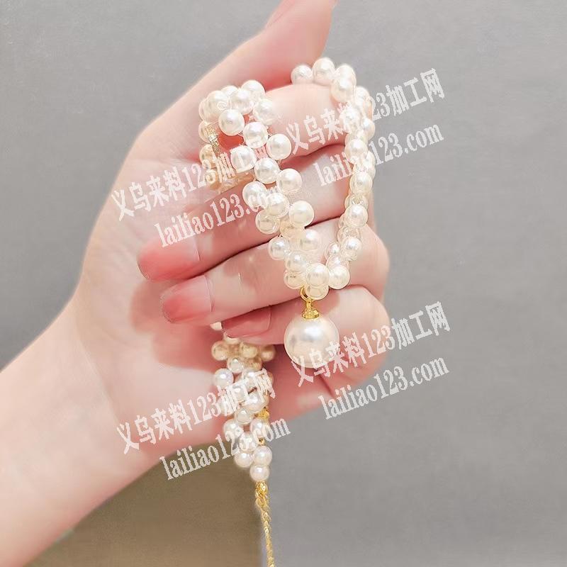 珍珠项链，库存处理，Agovski法式复