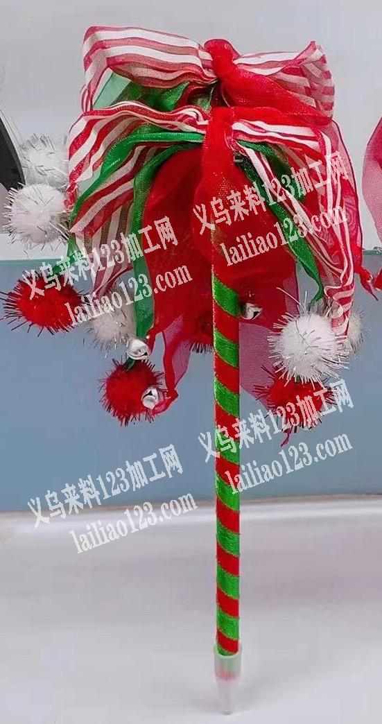 手工圣诞笔订单，寻找厂家，如图，电话详谈