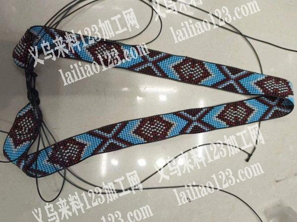 如图，米珠手工活外发，1500条，尺寸2